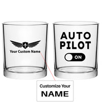 Thumbnail for Auto Pilot ON Designed Special Whiskey Glasses