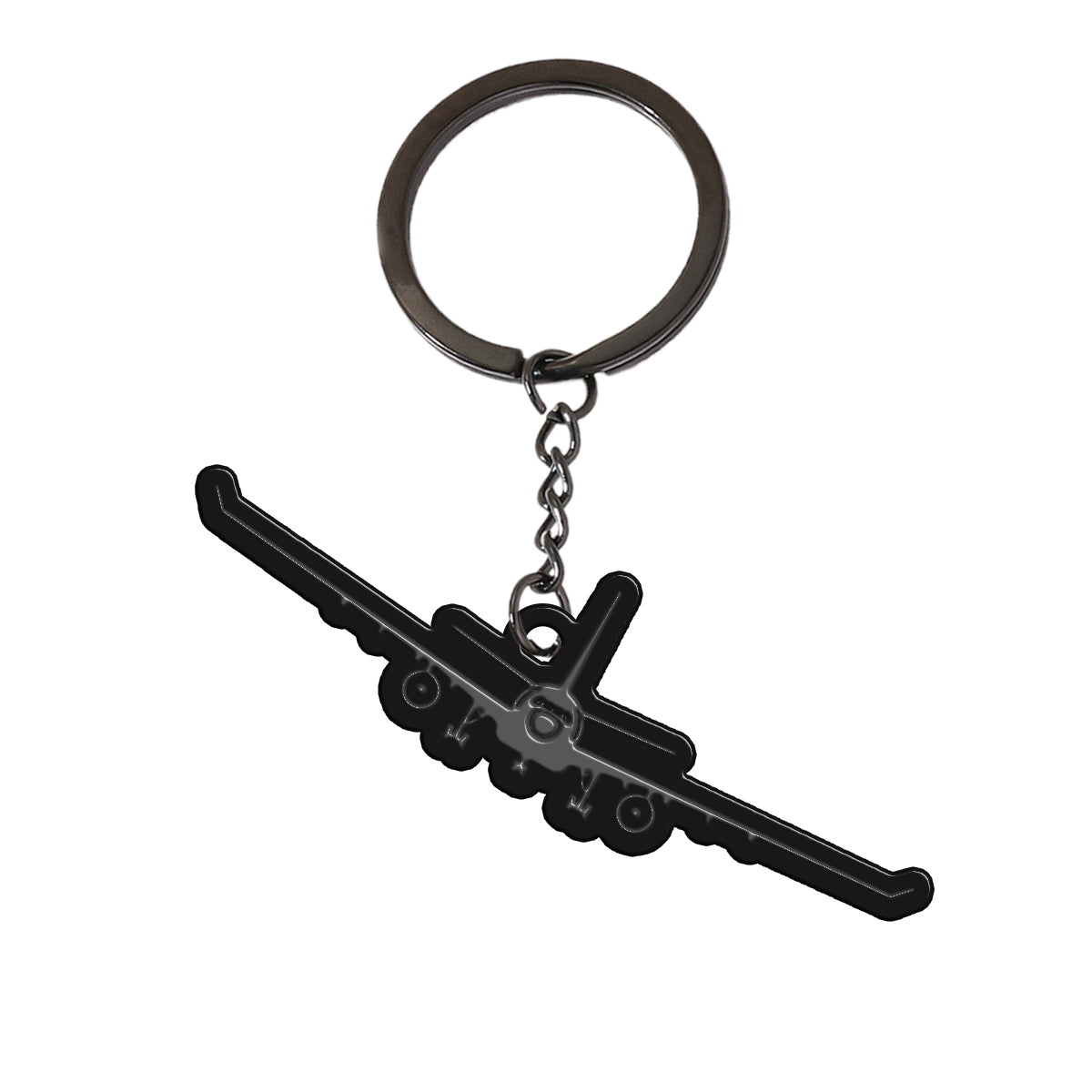 Airbus A330 Silhouette Designed Hollow Key Chains