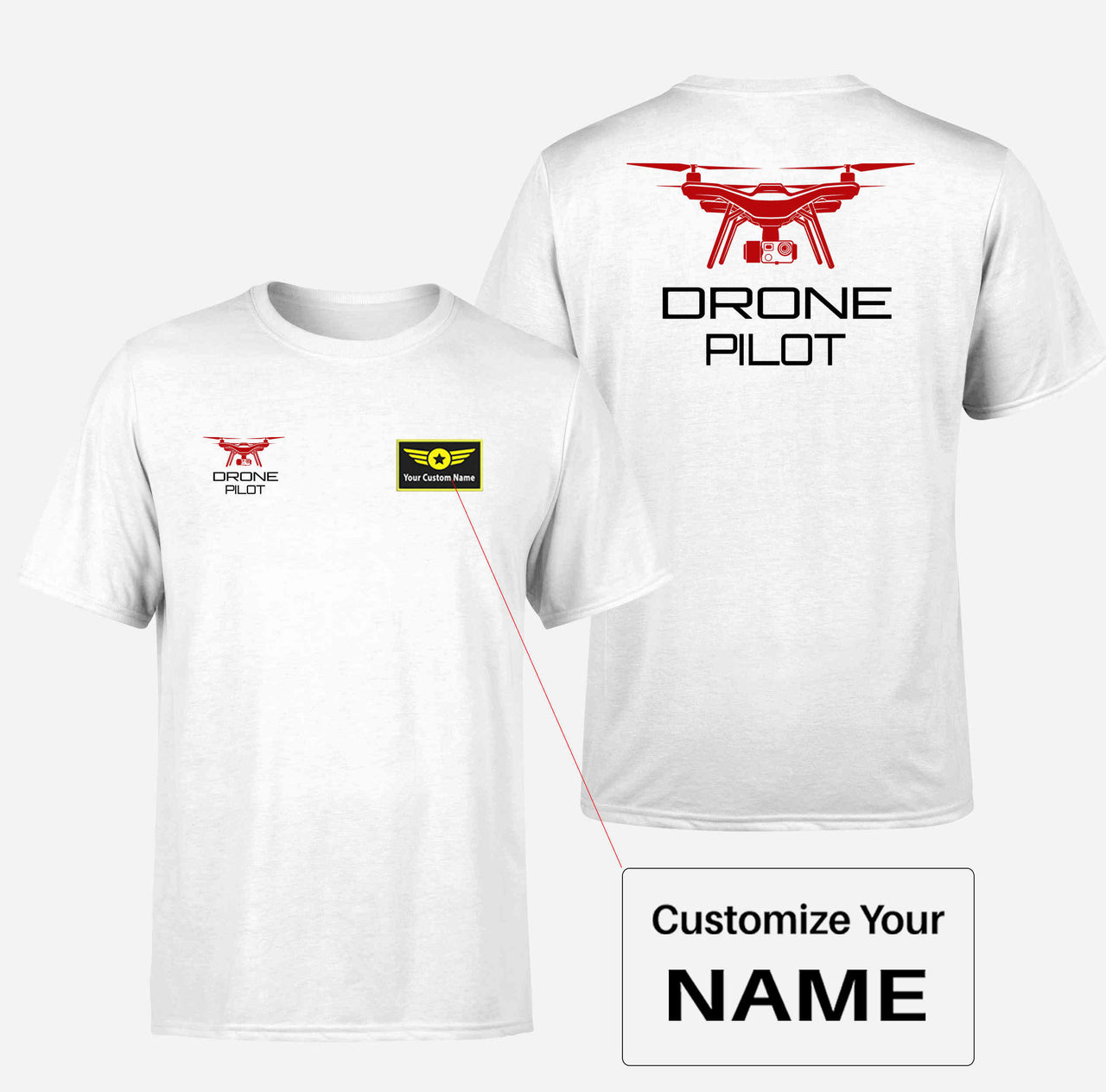 Drone Pilot Designed Double-Side T-Shirts
