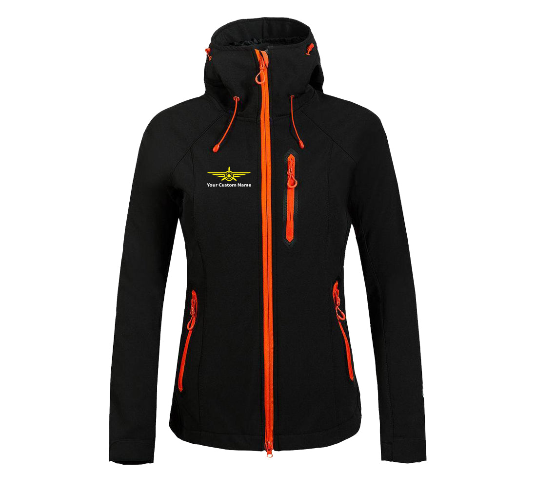 Custom Name (Badge 3) Designed "Women" Polar Jackets