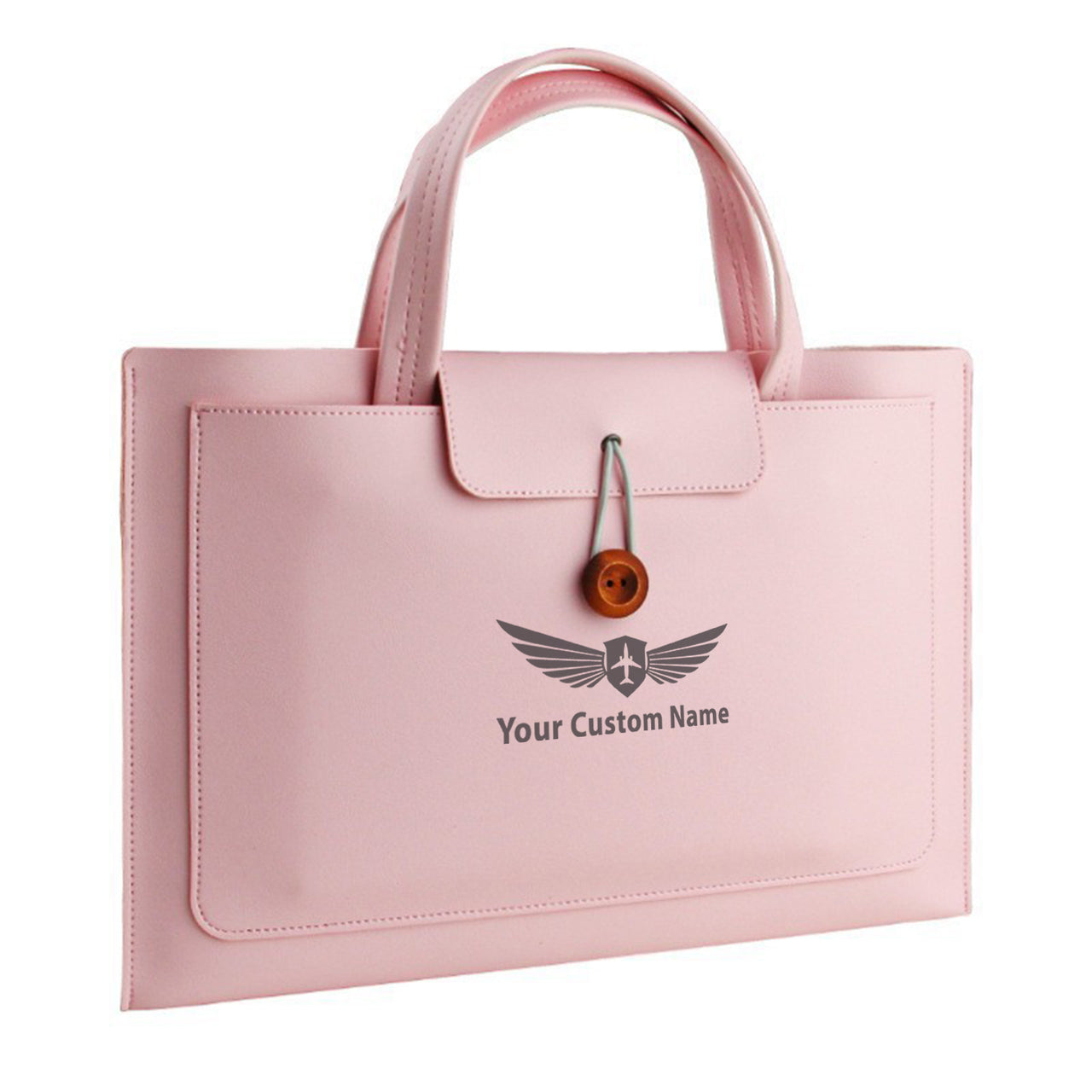 Your Custom Name Design Lightweight Laptop Bag Large Capacity Business Bag