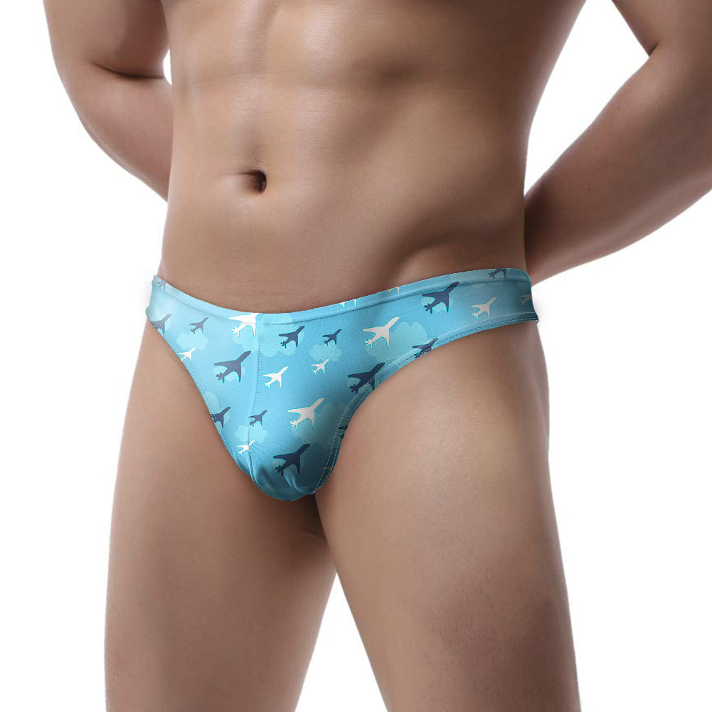 Cool & Super Airplanes Designed Men Thong Underwear