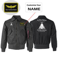 Thumbnail for One Mile of Runway Will Take you Anywhere Designed Embroidered Patch Attachable Jackets
