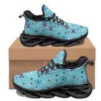 Thumbnail for Love of Travel with Aircraft Designed Sports Running Jogging Shoes