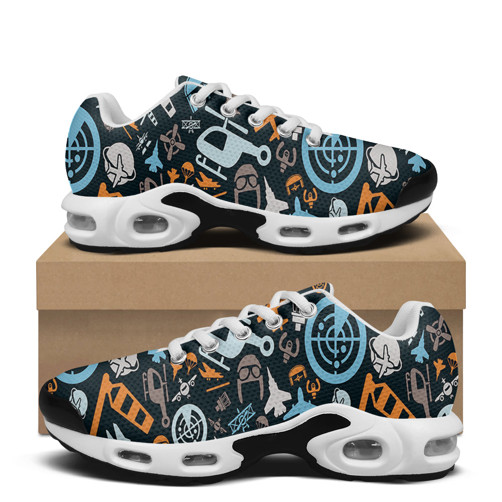Aviation Icons Designed Air Cushion Running Shoes