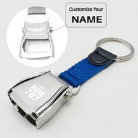 Thumbnail for Boeing 707 & Plane Designed Airplane Seat Belt Key Chains