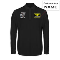 Thumbnail for Boeing 737 & Leap 1B Designed Long Sleeve Polo T-Shirts