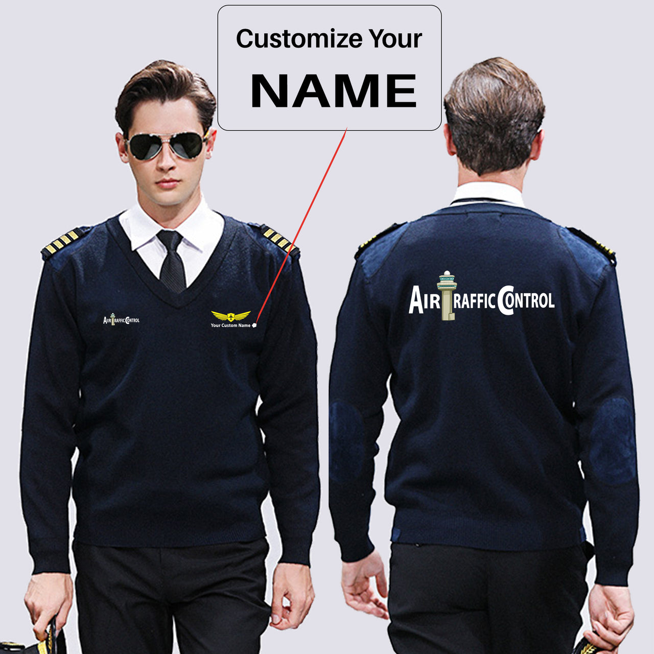Air Traffic Control Designed Wool Pilot Sweaters