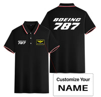 Thumbnail for Boeing 787 & Text Designed Stylish Polo T-Shirts (Double-Side)