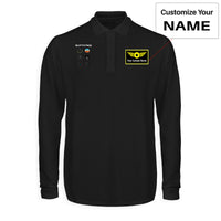 Thumbnail for Pilot's 6 Pack Designed Long Sleeve Polo T-Shirts