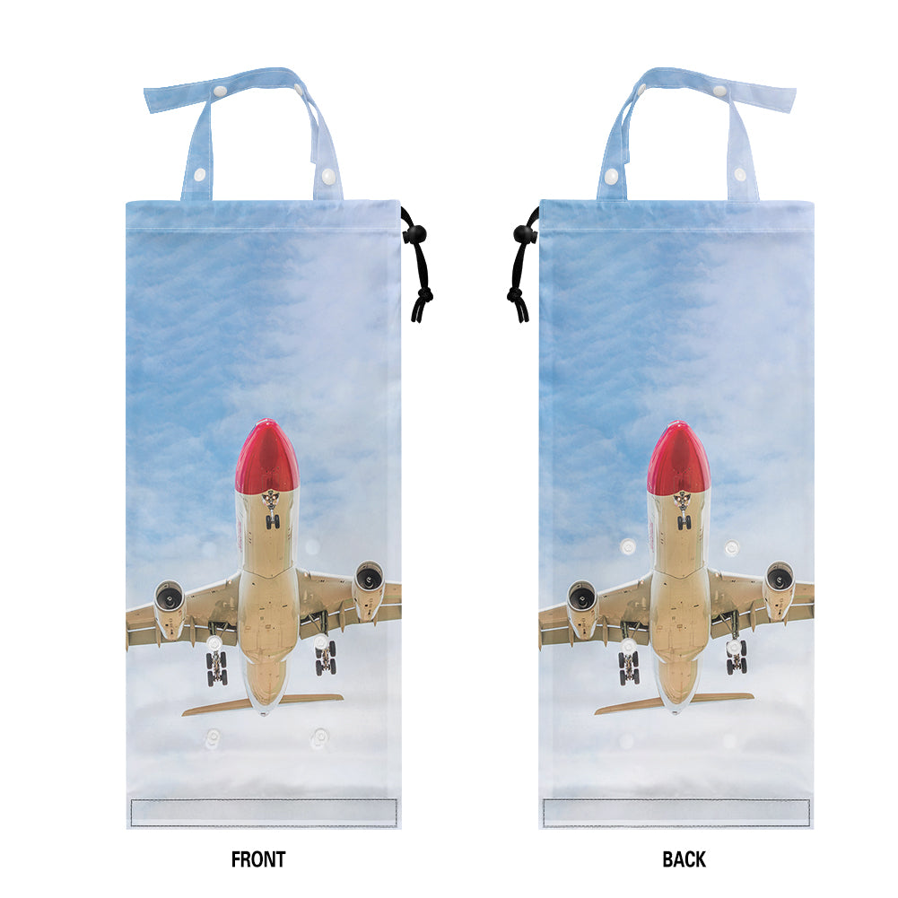 Beautiful Airbus A330 on Approach copy Designed Car Folding Garbage Bags