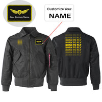 Thumbnail for Born To Fly Opacity Designed Embroidered Patch Attachable Jackets
