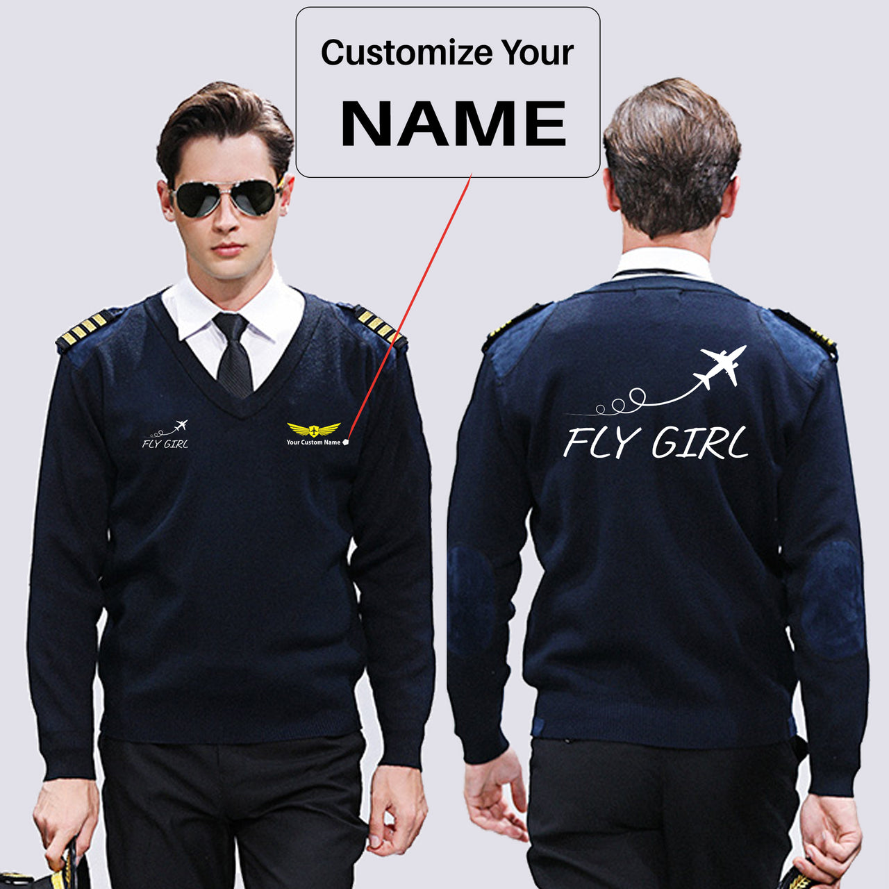 Just Fly It & Fly Girl Designed Wool Pilot Sweaters