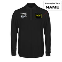 Thumbnail for Airbus A330neo & Trent 7000 Designed Long Sleeve Polo T-Shirts