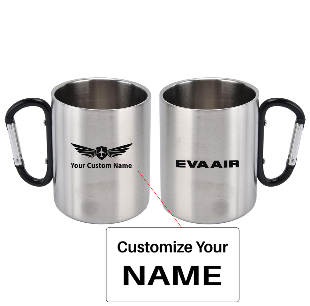 EVA Air Airlines Designed Stainless Steel Outdoors Mugs