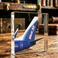 Thumbnail for Blue Air Tail Logo Crystal Ornament