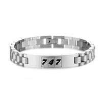 Thumbnail for Flat Colourful 747 Designed Stainless Steel Chain Bracelets