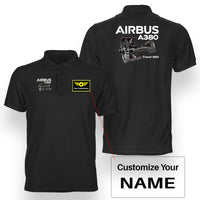 Thumbnail for Airbus A380 & Trent 900 Engine Designed Double Side Polo T-Shirts