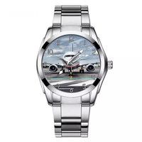 Thumbnail for Amazing Clouds and Boeing 737 NG Designed Stainless Steel Band Watches