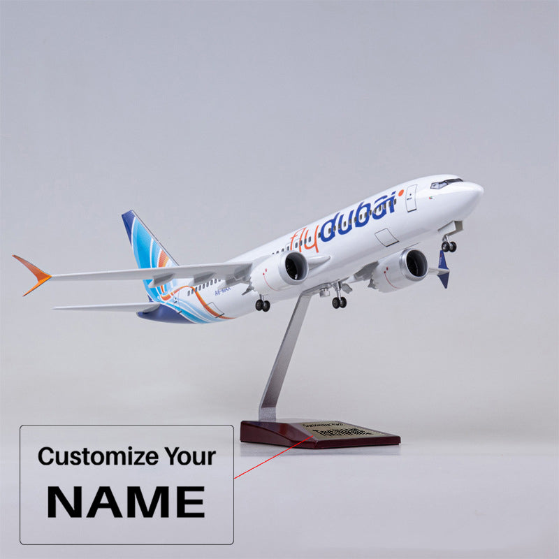Fly Dubai Airline Boeing 737 MAX (Special Edition 47CM) Airplane Model