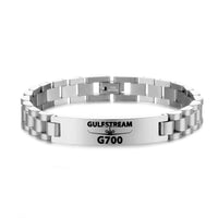 Thumbnail for Amazing Gulfstream G700 Designed Stainless Steel Chain Bracelets