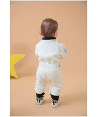 Thumbnail for White Star Astronaut Baby Jumpsuits
