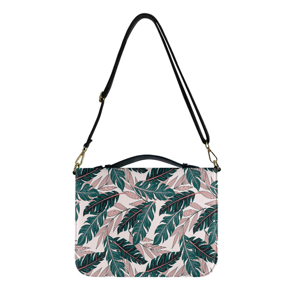 Seamless Palm Leafs 2 Designed PU Accessories Bags Strap Style
