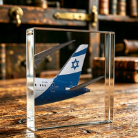 Thumbnail for EL AL Israel Airlines Tail Logo Crystal Ornament