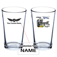 Thumbnail for Airbus A380 & GP7000 Engine Designed Beer & Water Glasses