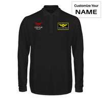 Thumbnail for Drone Pilot Designed Long Sleeve Polo T-Shirts