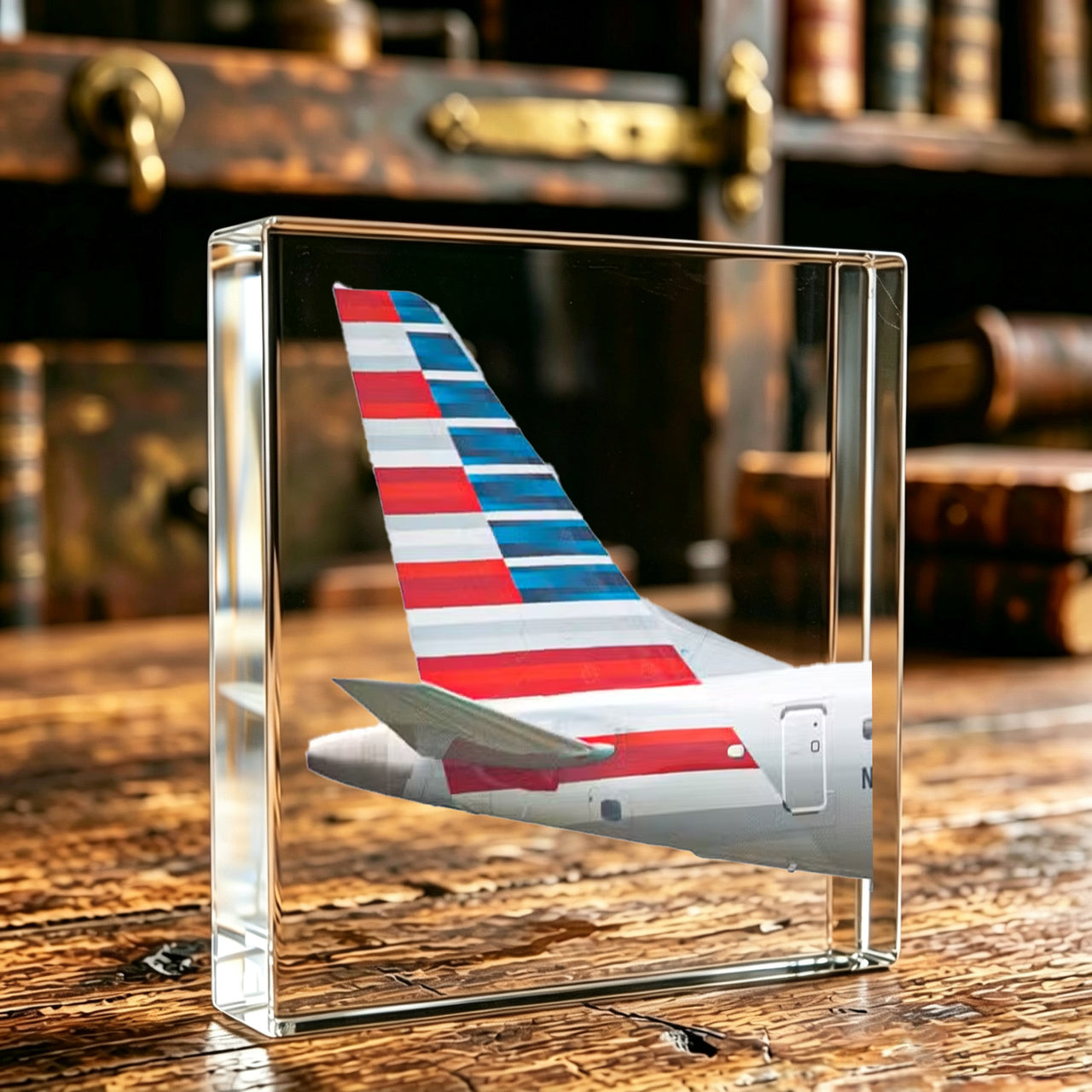 Envoy Air Tail Logo Crystal Ornament
