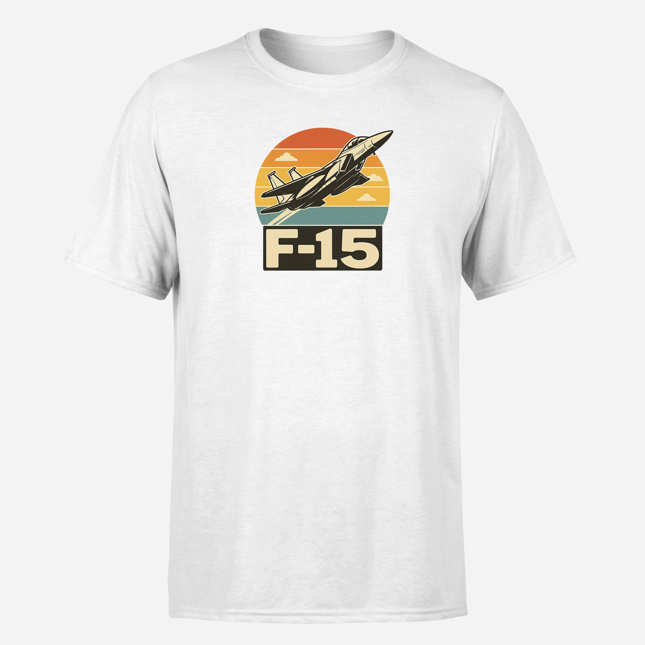 Retro Fighter Jet F15 Design Super Quality T-Shirts