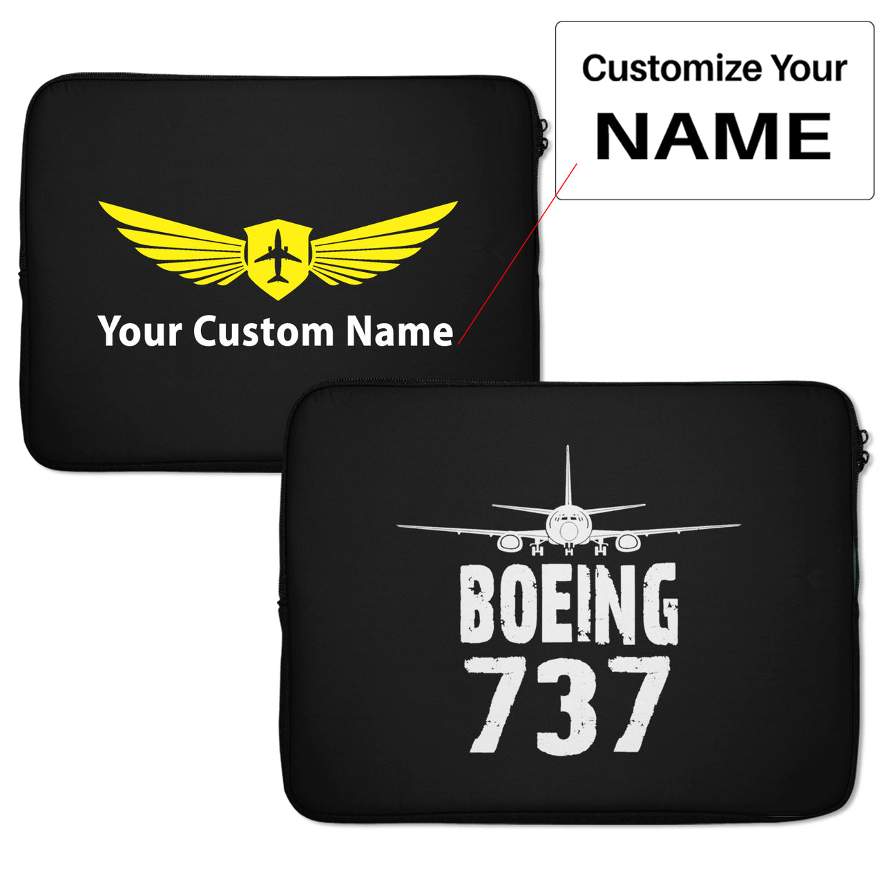 Boeing 737 & Plane Designed Laptop & Tablet Cases