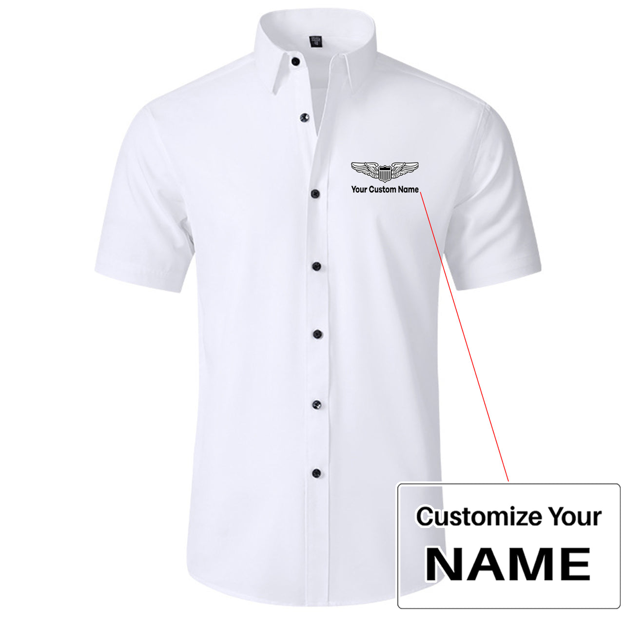Custom Name (Military Badge) Design Super Quality Short Sleeve Shirts