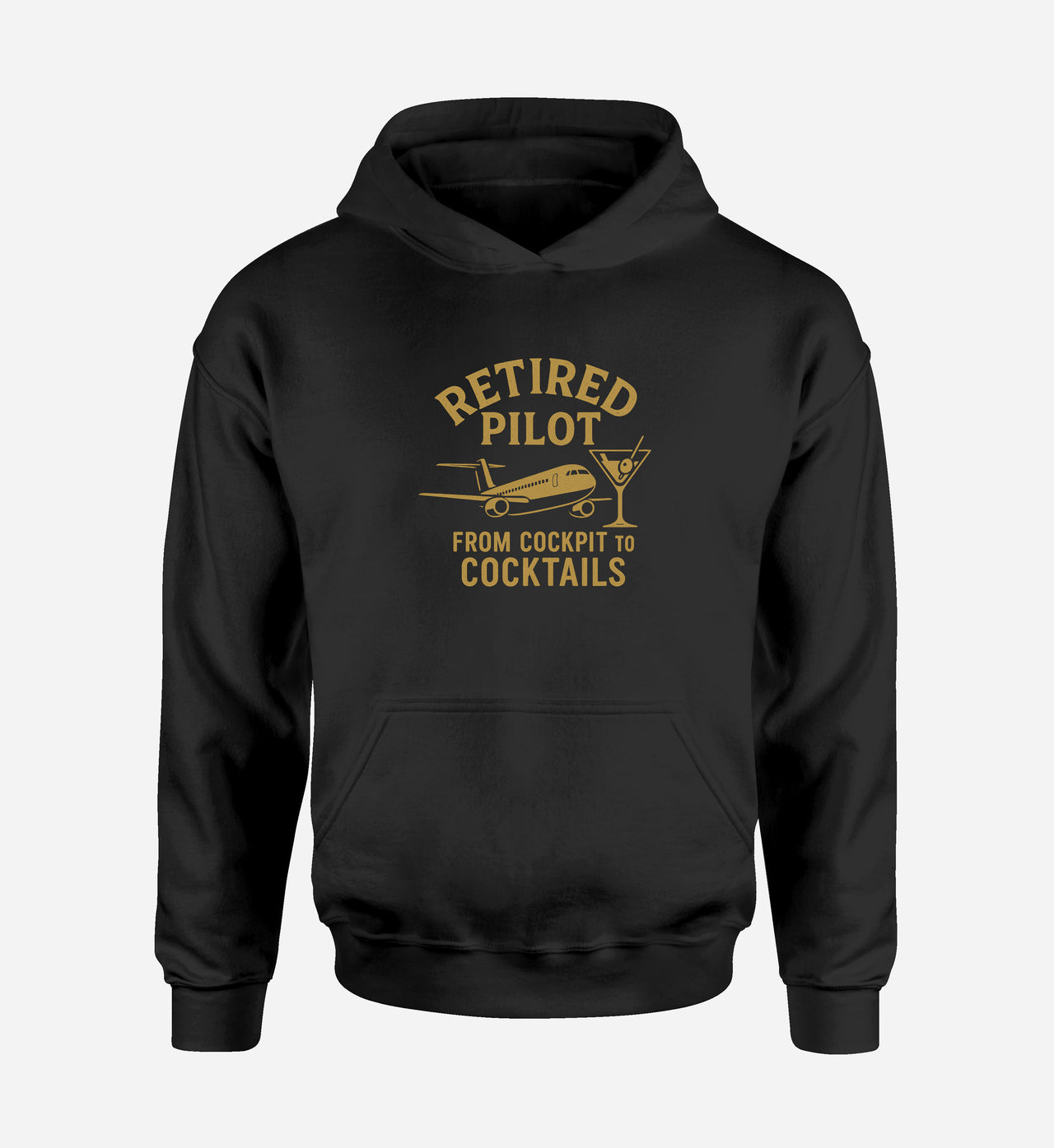 Retired Pilot & Coctails Designed Hoodies