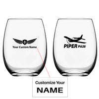 Thumbnail for The Piper PA28 Designed Water & Drink Glasses