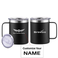 Thumbnail for Breeze Airways Designed Stainless Steel Laser Engraved Mugs