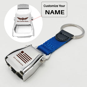 US Airways Airplane Seat Belt Key Chains
