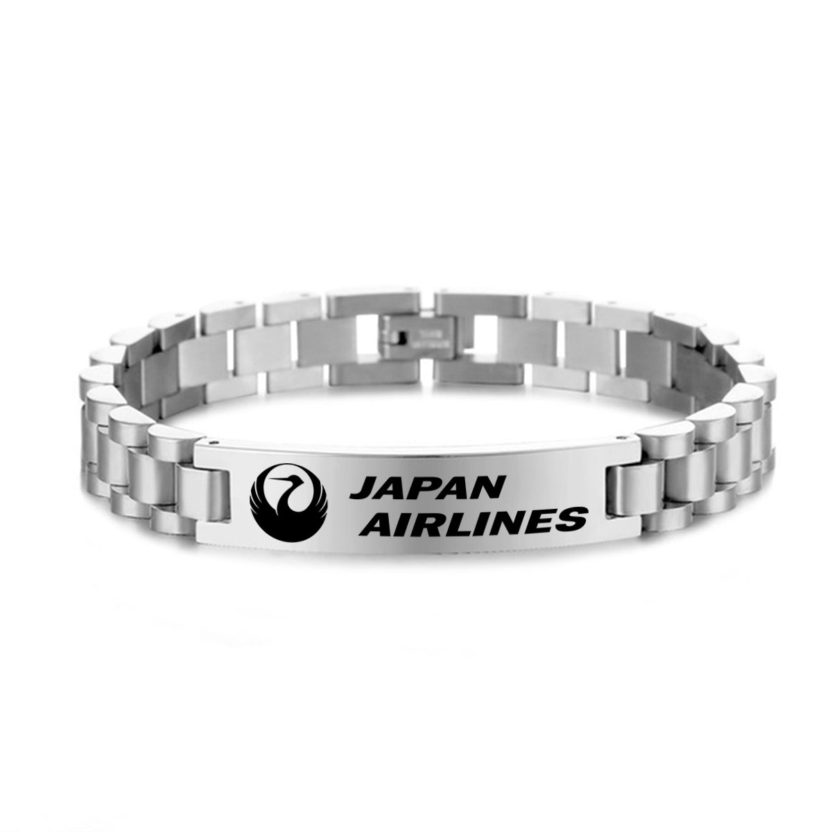 Japan Airlines Designed Stainless Steel Chain Bracelets