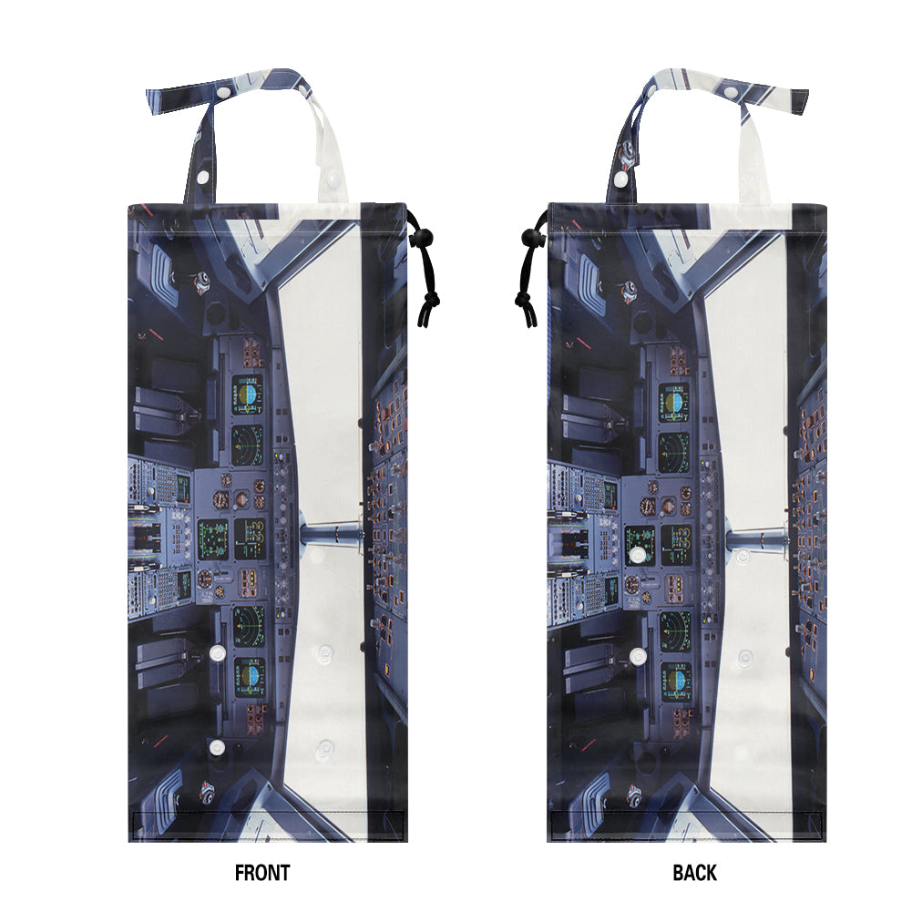 Airbus A320 Cockpit Wide-Horizontal Designed Car Folding Garbage Bags