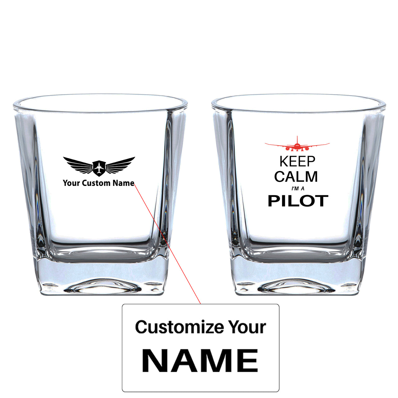 Pilot (777 Silhouette) Designed Whiskey Glass