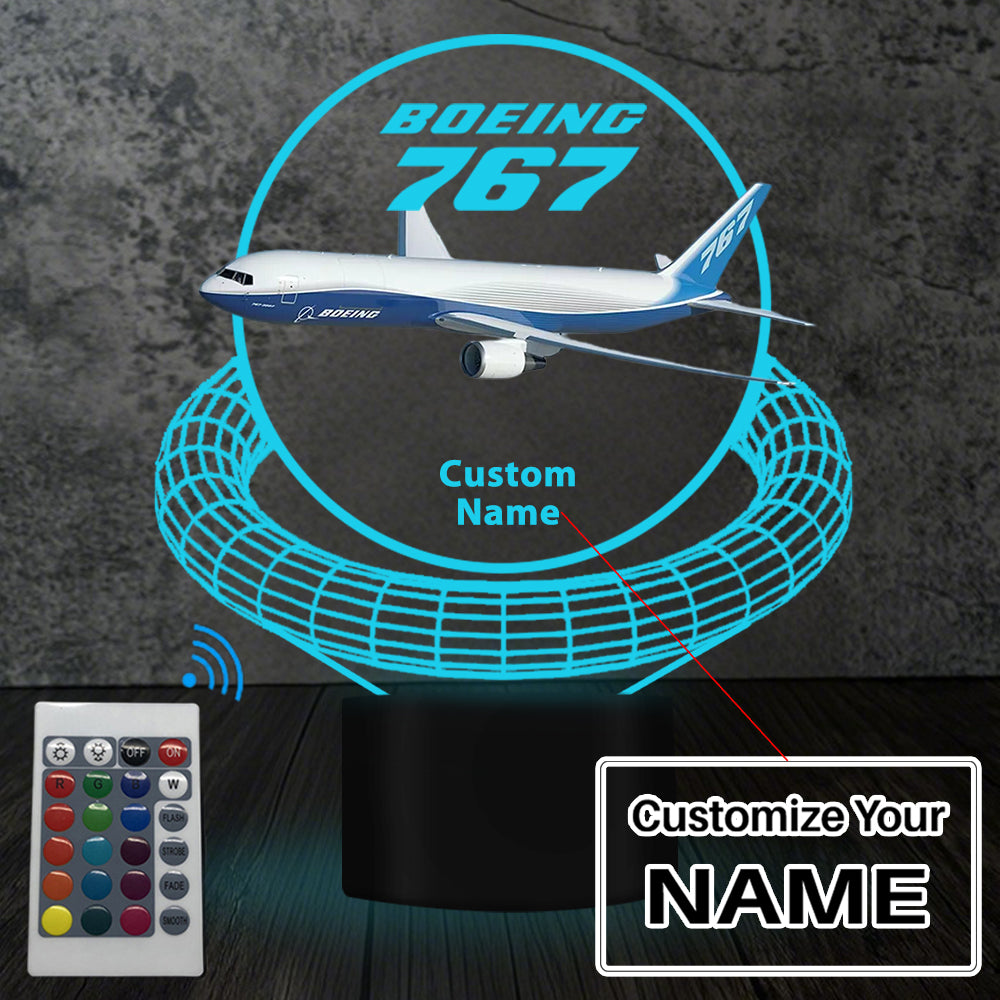Boeing 767 Designed 3D Lamp