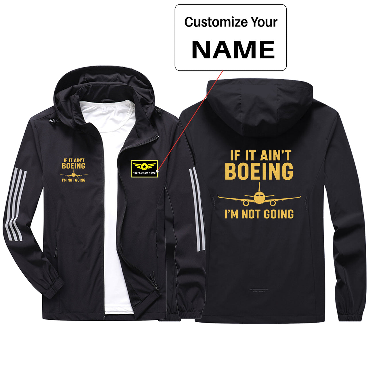 Special If It Ain't Boeing I'm Not Going! Design Sport & Running Jackets