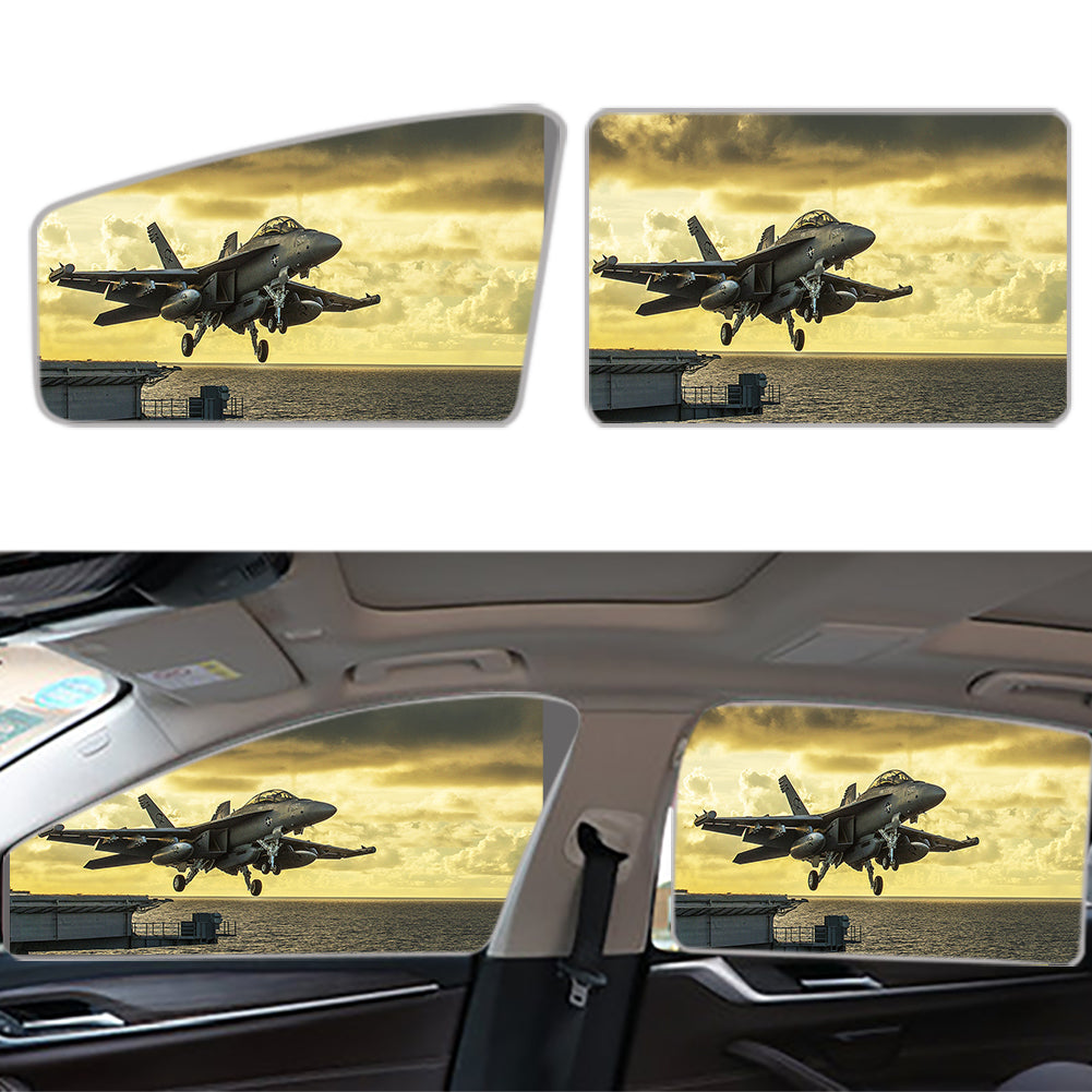 Departing Jet Aircraft Designed Car Sun Shade (Side window)
