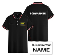 Thumbnail for Bombardier & Text Designed Stylish Polo T-Shirts (Double-Side)