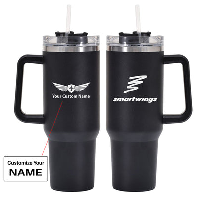 Smartwings Airlines 40oz Stainless Steel Car Mug With Holder