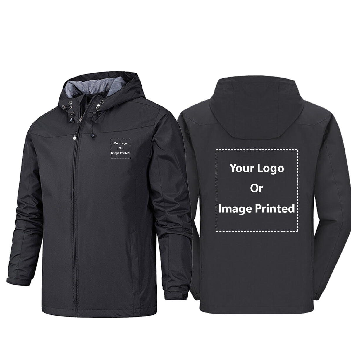 Custom 2 LOGOS Rain Jackets & Windbreakers