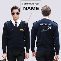 Thumbnail for Just Fly It Designed Wool Pilot Sweaters