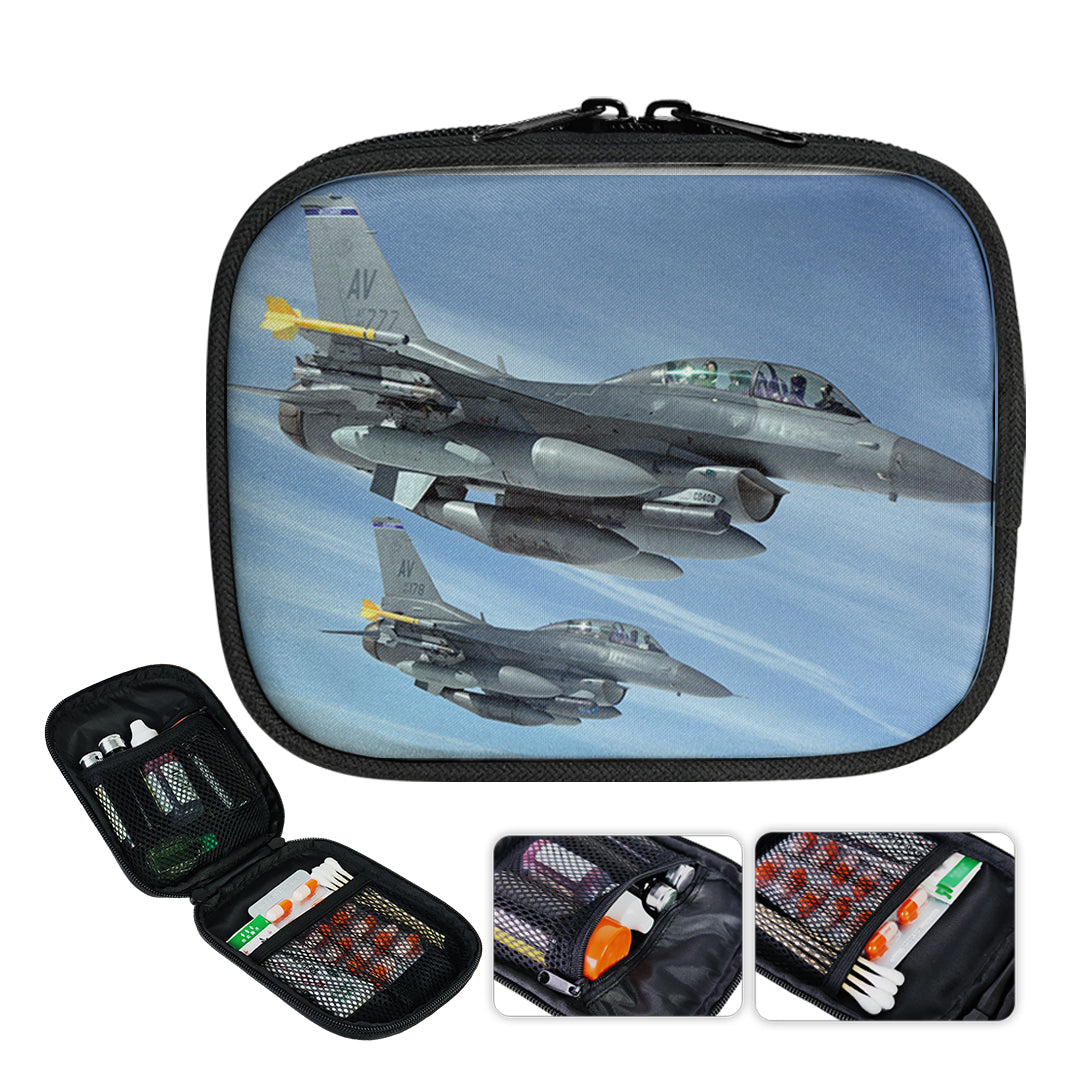 Two Fighter Jets  Designed Travel & Medical Storage Bags