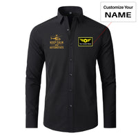 Thumbnail for Keep Calm and Autorotate Designed Long Sleeve Shirts